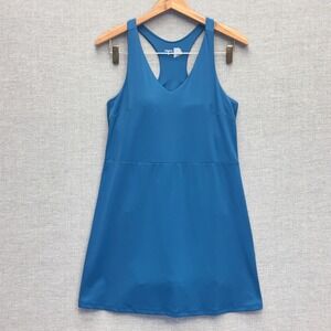 SOMA 24/7 Blue Racerback Athletic Dress with Built-in Shorts Size S